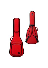 Resim Kırmızı Profesyonel Gigbag Klasik Gitar Kılıfı - Çantası - Su Geçirmez 