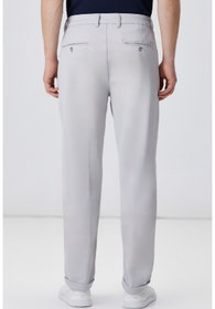 Resim Network Gri Duble Paça Diyagonal Örme Jogger Pantolon 