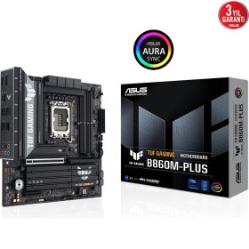 Resim Asus Tuf Gamıng B860M-PLUS 1851 Soket Ddr5 Dp HDMI Matx Anakart 
