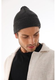 Resim Erkek Yırtık Antrasit Bere 