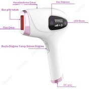 Resim Empressco Soğuk Buz İpl Lazer Epilasyon Cihazı, 999.999 Atım, Ağrısız ve Etkili Kullanım 