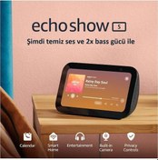 Resim Echo Show 5 3. Nesil, 2023 Sürümü 2 Kat Daha Fazla Bas Ve Daha Net Ses İle Akıllı Ekran 