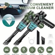 Resim Belibuy Taşınabilir Elektrikli Süpürge, Yüksek Emiş Gücü, Çift Islak ve Kuru Kullanım, Toz Alma Fırçası, Yeniden Kullanılabilir Bez Filtre, USB Şarj Edilebilir (18650 Lityum Pil), Ev/Ofis için - Elektronik Bileşenler İçerir 
