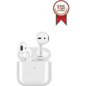 Resim Airpods Air 5S iOS ve Android Uyumlu Siyah Bluetooth Kulak İçi Kulaklık ve TRM-AIR5S Silikon Kılıf Torima