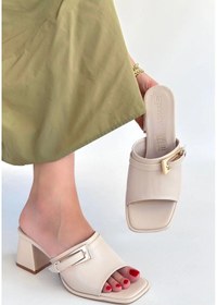 Resim Ziva Bej Cilt Topuklu Terlik Göründüğü Gibi 