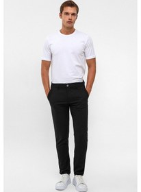 Resim Süvari Siyah Slim Desenli Pantolon 