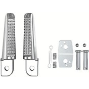 Resim Hightower 1 Çift Alüminyum Alaşım Honda Cb190r Yamaha Arka Ayaklık - Gümüş Rengi, Dayanıklı, Kolay Montaj, Atv Aksesuarı 