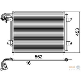 Resim BEHR Ac 325 000p 1t0820411e Volkswagen Tüm Araçlar Klima Radyatörü Caddy 