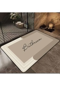 Resim Nakoe Tekli Banyo Paspası, Kaydırmaz Tabanlı Djtbanyo Renkli 