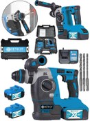 Resim DETROİT TOOLS DETROIT POWERTOOLS KÖMÜRSÜZ Kırıcı Delici Çift Akülü 88 V 2 Fonksiyon 