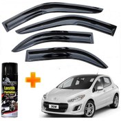 Resim Peugeot 308 Mügen Cam Rüzgarlığı Hb 2007-2013 Arası 4 Lü Takım +500ml Lastik Parlatıcı 