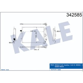 Resim Klima Kondenseri Clio Grandtour Clio 3 Modus 504649383 