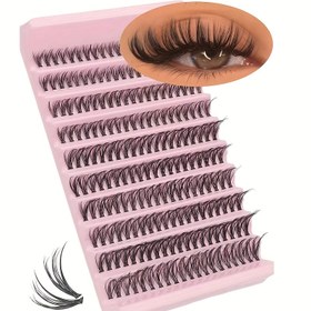 Resim 200 Kirpik Kümeleri, Açık Bej Renkli, 30D Özellikleri, 0.7mm, Doğal Stil, Yeniden Kullanılabilir, Büyük Kapasiteli, Her İki Göz İçin Uygun, Günlük Güzellik için Temel, Yeni Başlayanlar İçin Kolay Kullanım 