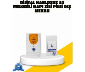 Resim Zero Land Techmrt Kablosuz Kapı Zili Kolay Kurulumlu Modern Kullanım 