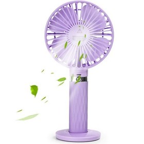 Resim Yue Store S8 Taşınabilir Sessiz El Handhd Masaüstü Ectric Fan Mor (Yurt Dışından) 