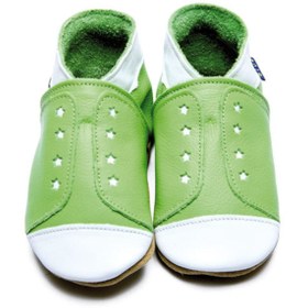 Resim Inch Blue 0-6 Ay, Tek Beden, Sneaker Green Hakiki Deri Çocuk Patik, 1637 