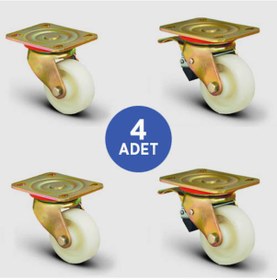 Resim 2 Adet ED01HKZ80 Döner Tablalı + 2 Adet ED01HKZ80F Döner 