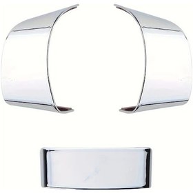 Resim Chuangyinshop 3 Parça Karbon Fiber Direksiyon Kılıfı - Volkswagen Golf 5 Mk5 Passat B6 Jetta 2007-2011 Universal Abs Reçine Krom Set Krom 3 Parça Set 