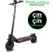 Resim Prolucky Extreme Çift Motorlu ve Çift Süspansiyonlu Elektrikli Scooter 