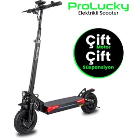 Resim Prolucky Extreme Çift Motorlu ve Çift Süspansiyonlu Elektrikli Scooter 