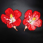 Resim 2 Adet Çiçek Desenli Payet Yapışkan Yama 