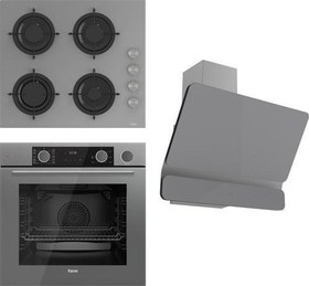 Resim Steamart&Fryart Serisi Buharlı Pişirme Gri Set (Cs208 + Xe64Cpr +D082 ) 