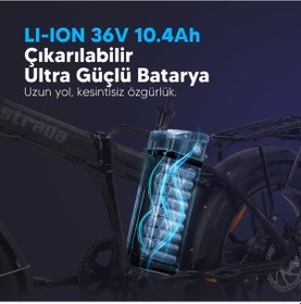 Resim Strada E-bro 20 Jant Elektrikli Bisiklet Gri 