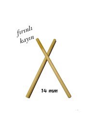 Resim Ritim Çubuğu 16 Çift 32 Adet Pürüzsüz 24 CM 14 MM 