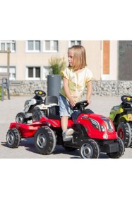 Resim Smoby Xl Römorklu Pedallı Traktör - Kırmızı 710108 