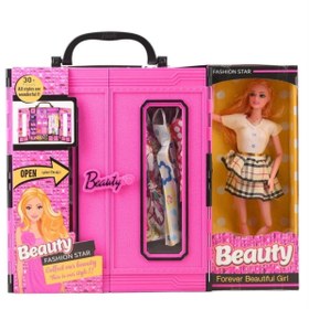 Resim Genel Markalar Fx Hareket Bebekli Gardrobu, Çantalı Giysi Dolabı Star Collection 210035 