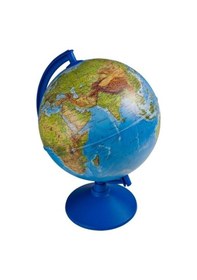 Resim Gürbüz Işıksız Modern Küre Fiziki Dünya Haritası 26 CM 