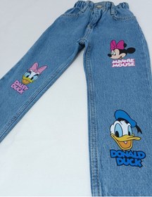 Resim Jabber Kız Çocuk Kot Pantolon Minnie Koyu Mavi 