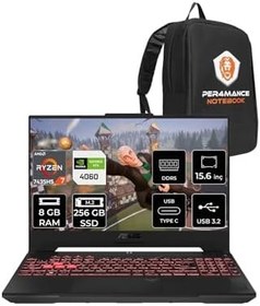 Resim ASUS TUF Gaming A15 R7 7435HS 8GB 256GB SSD RTX4060/8GB 144Hz 15.6" FHD FDOS & PER4 ÇANTA 