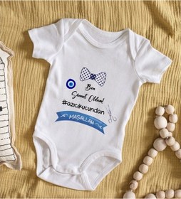 Resim Bitmeyenkartus Bk Kids Sünnet Tasarımlı Bebek Body Zıbın - Model 2 Çok Renkli 
