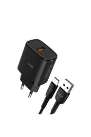 Resim Linktech C305 Safe Micro USB Kablolu 18 W Hızlı Şarj Cihazı 