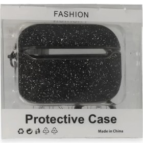 Resim Airpods Pro 2 (2.nesil) Spell Simli Kılıf Siyah 