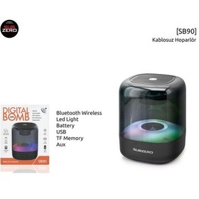 Resim Subzero SB90 RGB Işıklı Bluetooth Mp3 / Mp4 Çalar Hoparlör 