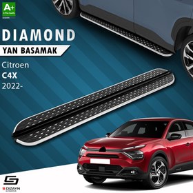Resim S-Dizayn Citroen C4 X Diamond Krom Yan Basamak 183 Cm 2022 Üzeri 