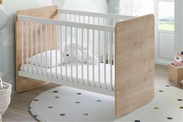 Resim Nessiworld Babywhen Pratik Kademeli Sallanır Beşik 60x120 Ahşap 