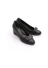 Resim Dgn 25323 Kadin Tokali Dolgu Taban Ayakkabi Siyah 