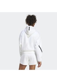 Resim Whıte Adidas Kadın Kapşonlu Eşofman Üstü W Z.n.e. Fz Je7849 001 