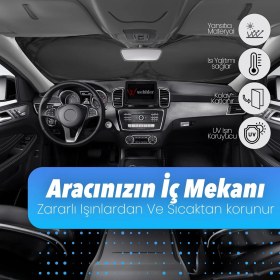 Resim Suzuki Jimny 2018-2019-2020-2021-2022-2023-2024-2025 Ön Cam Güneşliği-Torpido Korucuyu-Yuvarlak 