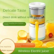 Resim Taşınabilir USB Şarj Edilebilir Sıkacağı Yüksek Verimlilikli Et Ayrımı ile - Portakal, Limon, Karpuz, Üzüm ve Daha Fazlası İçin Mükemmel - 1300mAh Lityum Pil, Ev, Okul, Yurt, Mutfak, Restoran İçin 6 Sahne - ABS Malzeme, Taze Sıkacağı Çıkışı, Mutfak Gereçleri | Kompakt Sıkacağı | Dayanıklı Sıkacağı 