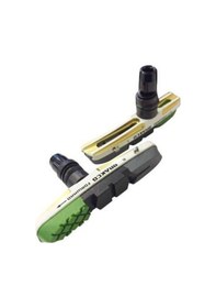 Resim Brakco Bisiklet V Fren Papuç Seti M-l55d+955vcr Yüksek Performan Pabuç Beyaz Altın Sarısı 