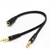 Resim MOLIX Kulaklık Mikrofon Ayırıcı Kablo Y Splitter Kablo 2 X 3.5 Mm Headphone 