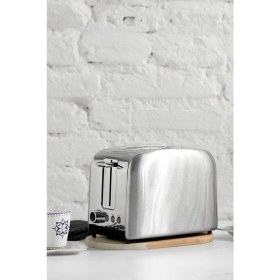 Resim Paslanmaz Çelik Ekmek Kızartma Makinesi, Pratik ve Şık Tasarım 