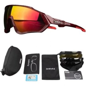 Resim Kapvoe Hailstones Değişebilir 5 Lens Mtb Polarize Bisiklet Spor Dağ Kayak Gözlüğü 