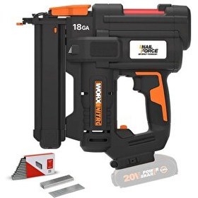 Resim Worx WX844.9 20Volt 16-40mm Profesyonel Şarjlı Zımba Makinesi - 2700 Adet Yedek Zımba (Akü Dahil Değildir) 