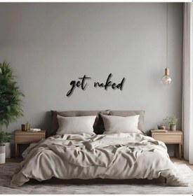 Resim Modern Metal Duvar Sanatı Get Naked Metal Duvar Tablosu İmza 