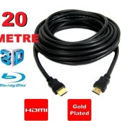 Resim Ata Elektronik 20MT 20 Metre Hdmı Kablo Filtreli Altın Uçlu Yüksek Kalite Full Hd 1080P Hd Hecid Hejdi Siyah Pvc 